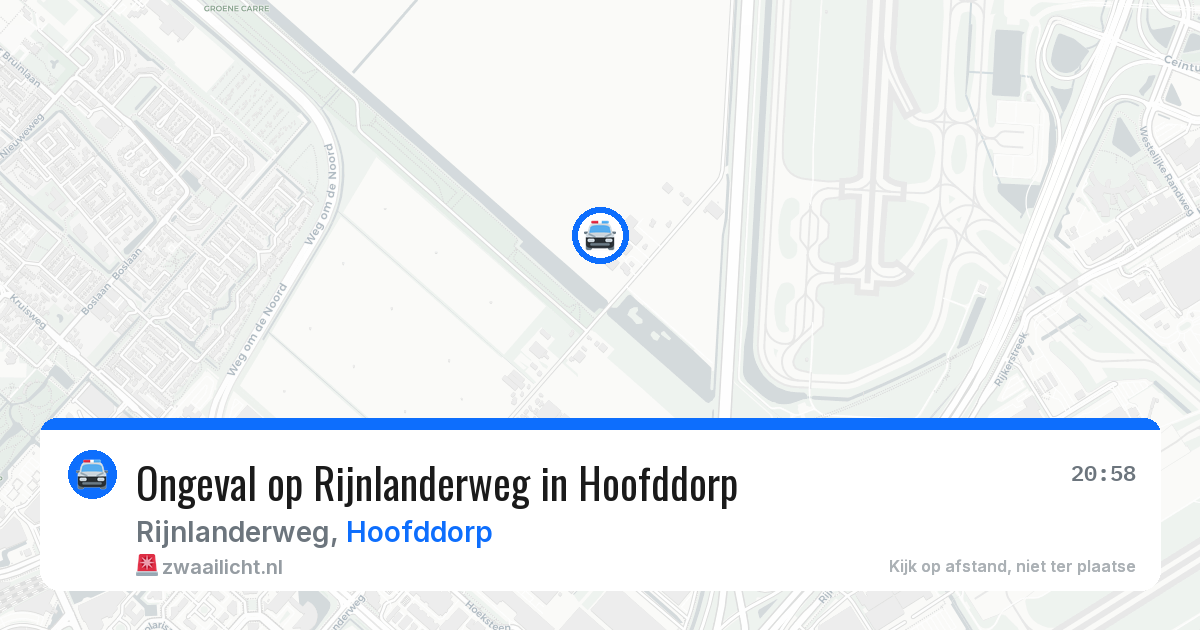 Ongeval op Rijnlanderweg in Hoofddorp — 6 mei 2026