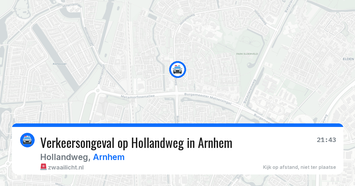 Verkeersongeval op Hollandweg in Arnhem — 6 jun 2026
