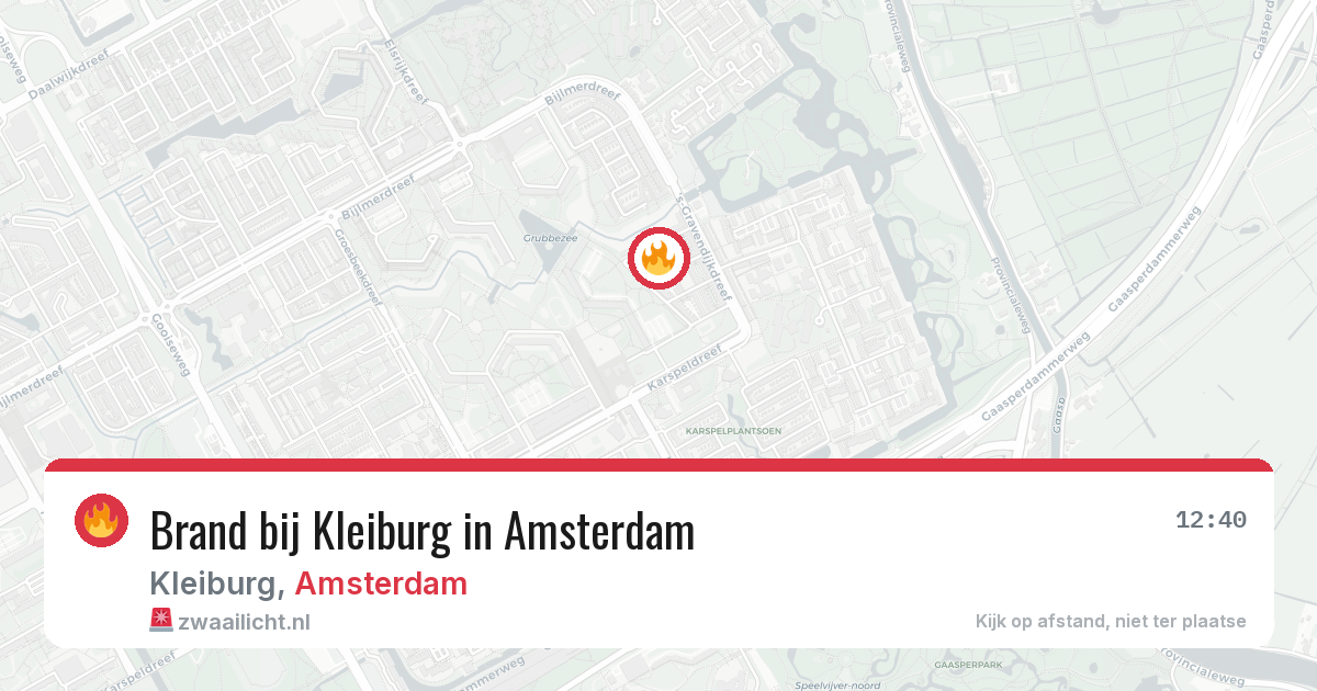 Brand bij Kleiburg in Amsterdam — 2 mrt 2026