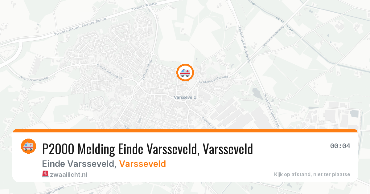 P2000 Melding Einde Varsseveld, Varsseveld — 8 feb 2026