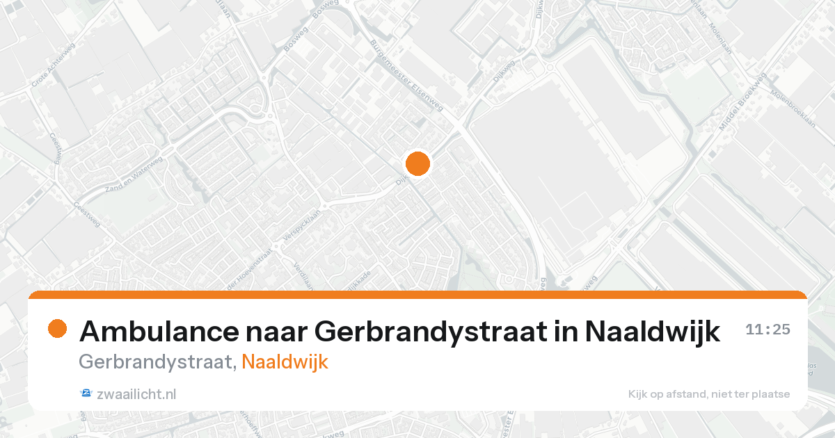 Ambulance naar Gerbrandystraat in Naaldwijk — 23 aug 2026