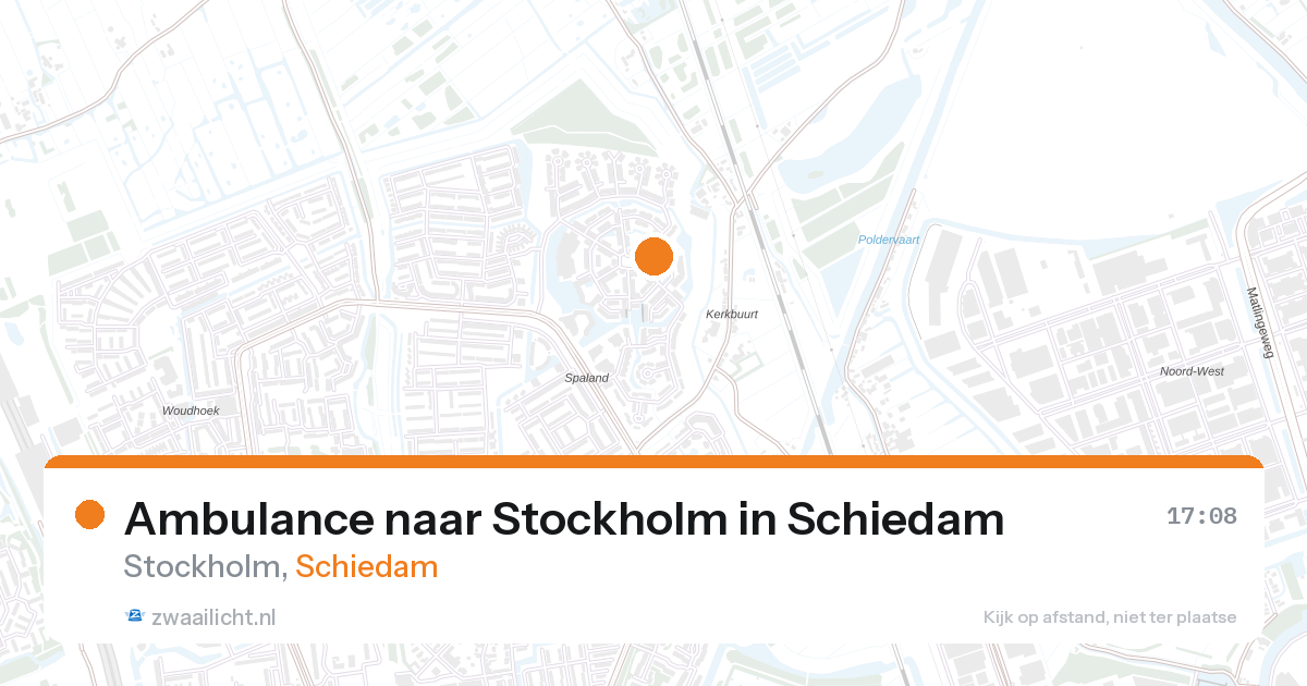 Ambulance naar Stockholm in Schiedam — 17 jul 2026