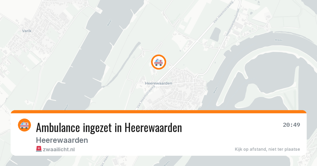 Ambulance ingezet in Heerewaarden — 12 feb 2026