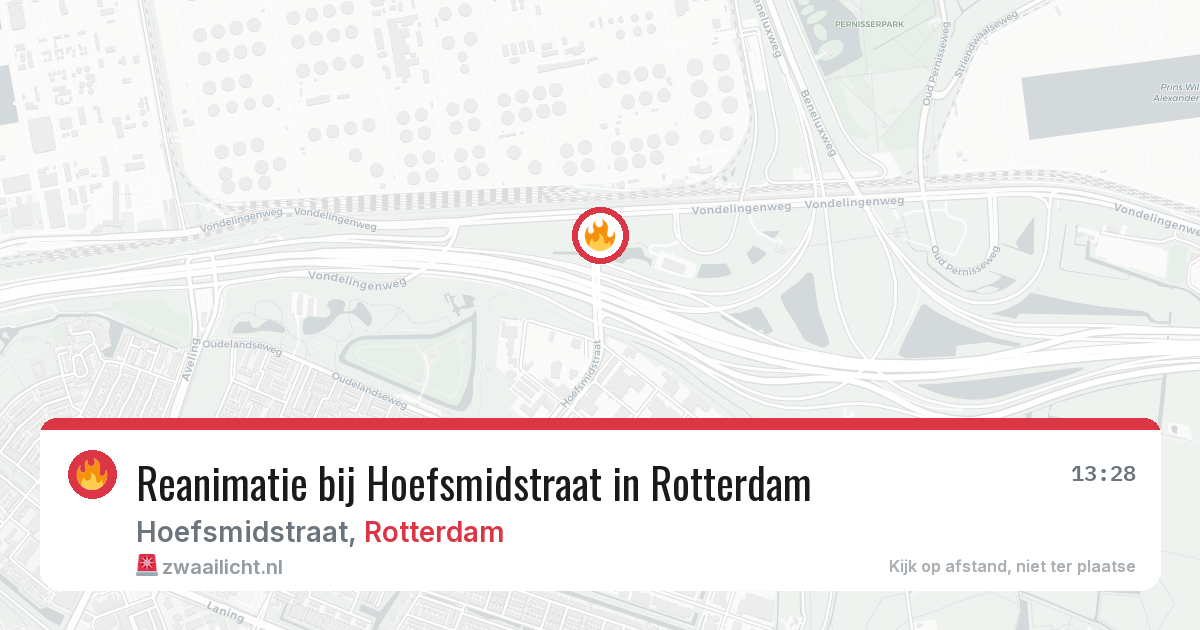 Reanimatie bij Hoefsmidstraat in Rotterdam — 27 mei 2026