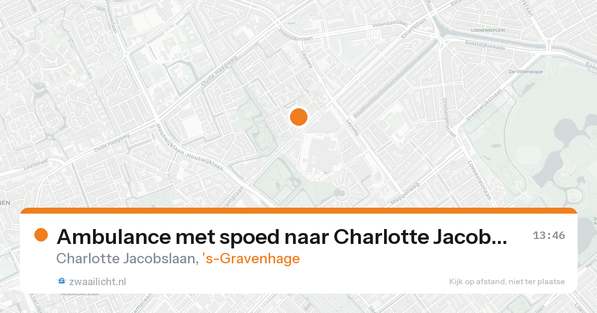 Ambulance met spoed naar Charlotte Jacobslaan in 's-Gravenhage — 19 aug 2026