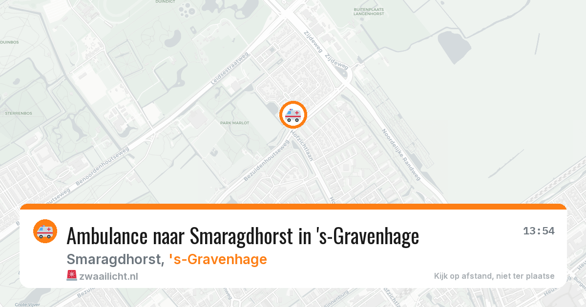 Ambulance naar Smaragdhorst in 's-Gravenhage — 20 mei 2026
