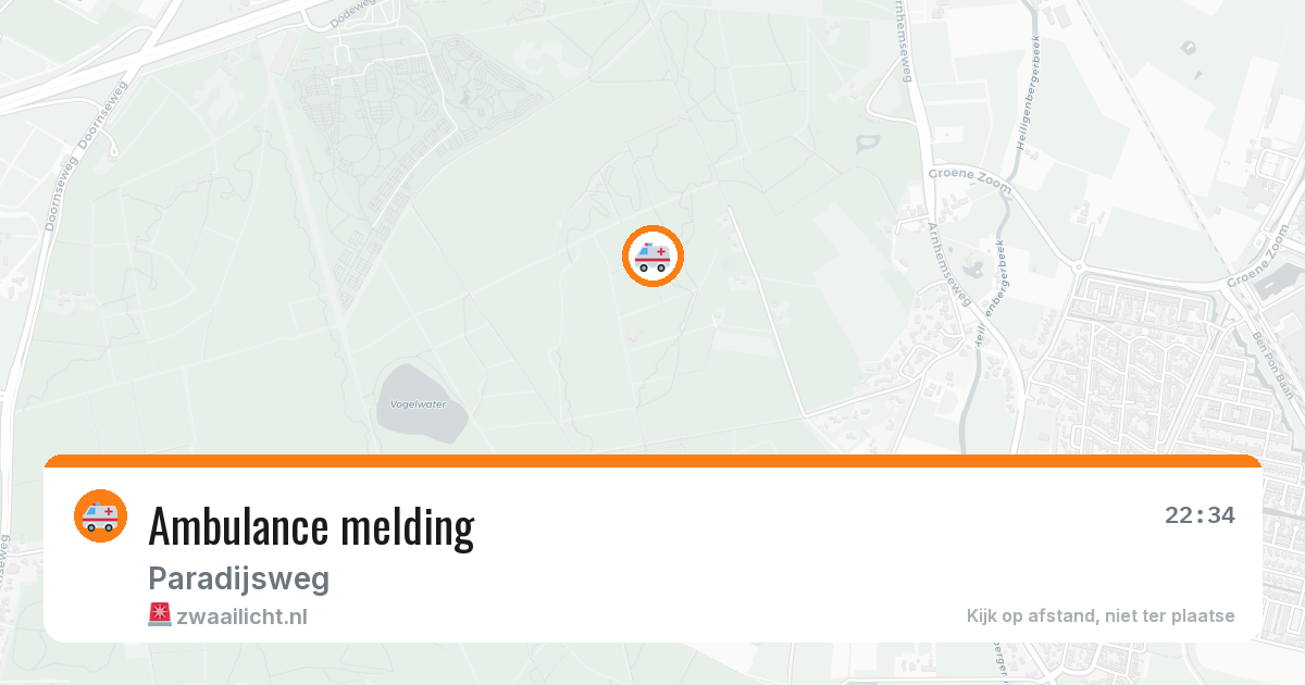 Ambulance melding — 8 feb 2026