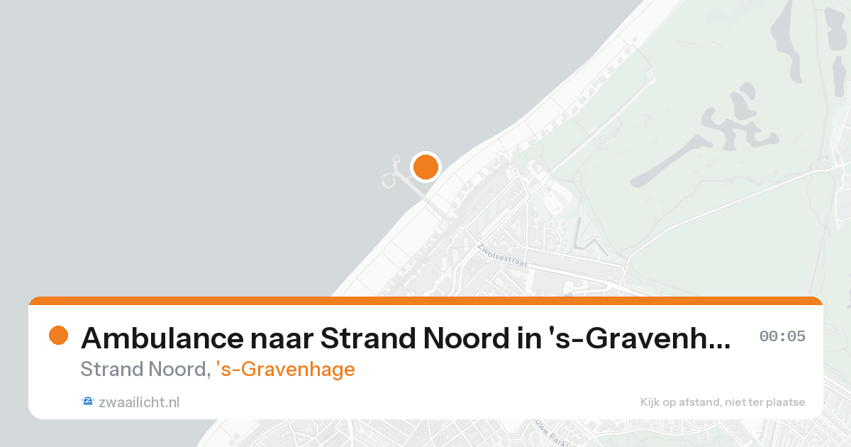 Ambulance naar Strand Noord in 's-Gravenhage — 16 aug 2026