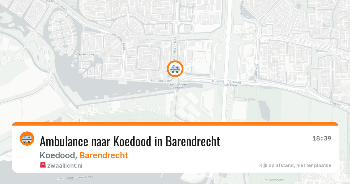 Ambulance naar Koedood in Barendrecht — 29 jun 2026