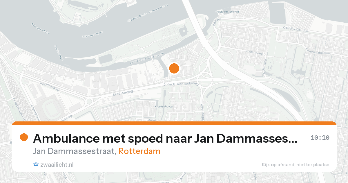 Ambulance met spoed naar Jan Dammassestraat in Rotterdam — 31 jan 2026