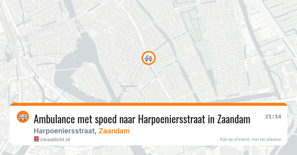 Ambulance met spoed naar Harpoeniersstraat in Zaandam — 7 jul 2026