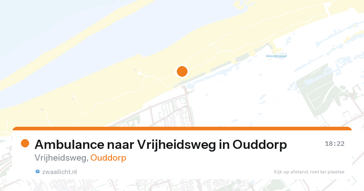 Ambulance naar Vrijheidsweg in Ouddorp — 17 jul 2026