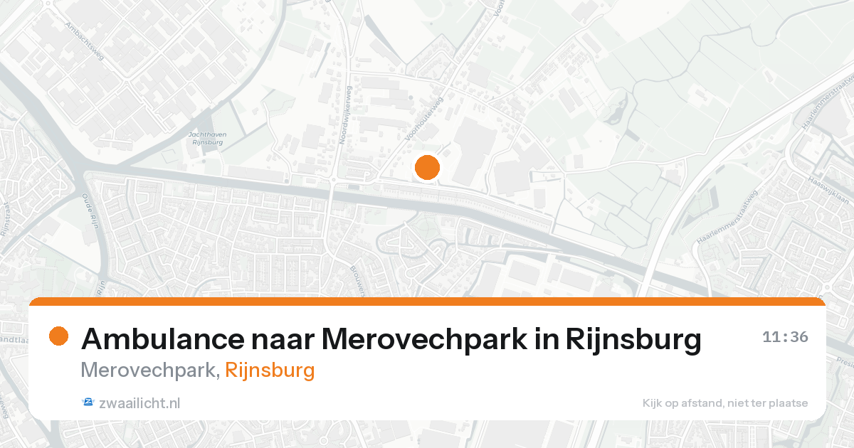 Ambulance naar Merovechpark in Rijnsburg — 25 aug 2026