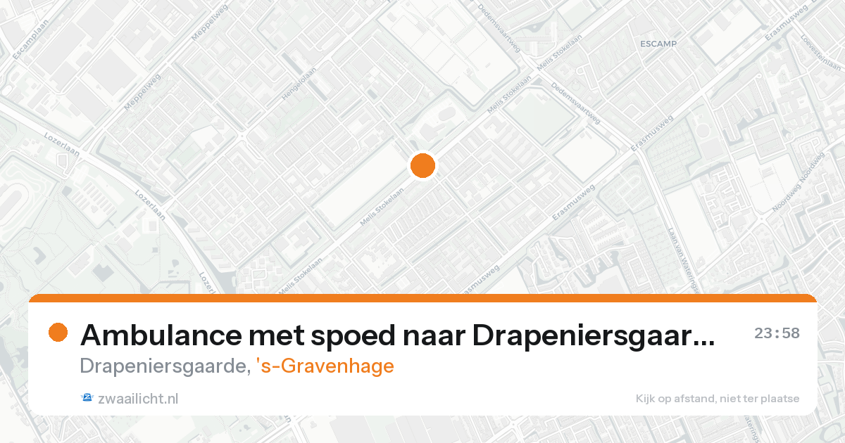 Ambulance met spoed naar Drapeniersgaarde in 's-Gravenhage — 2 mei 2026
