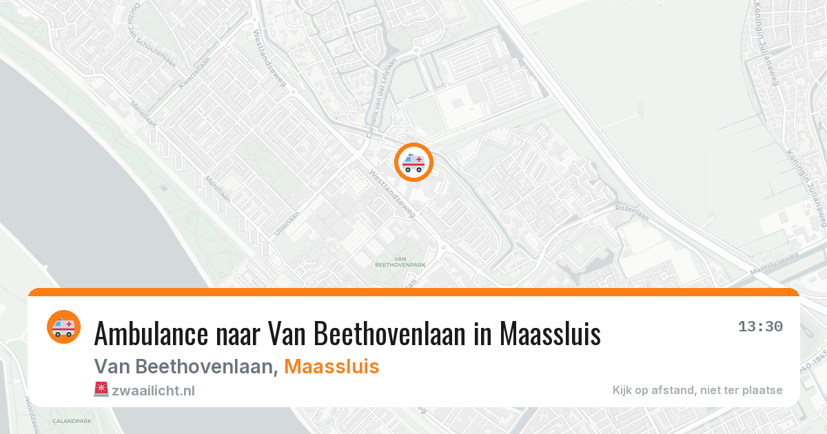 Ambulance naar Van Beethovenlaan in Maassluis — 30 mei 2026