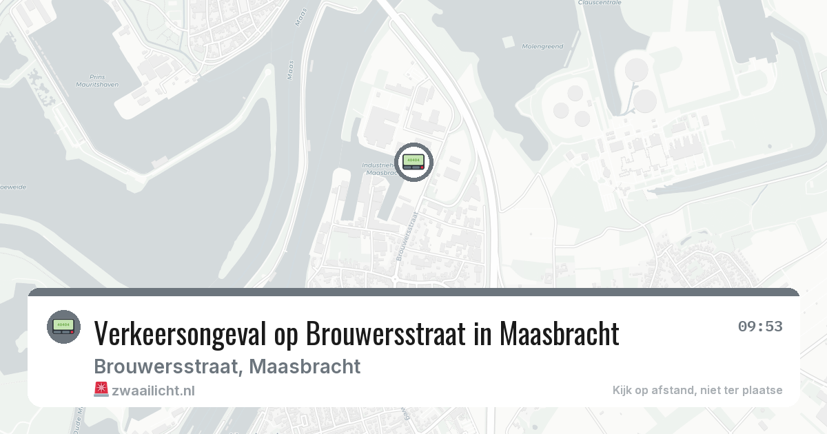 Verkeersongeval op Brouwersstraat in Maasbracht — 25 jul 2026