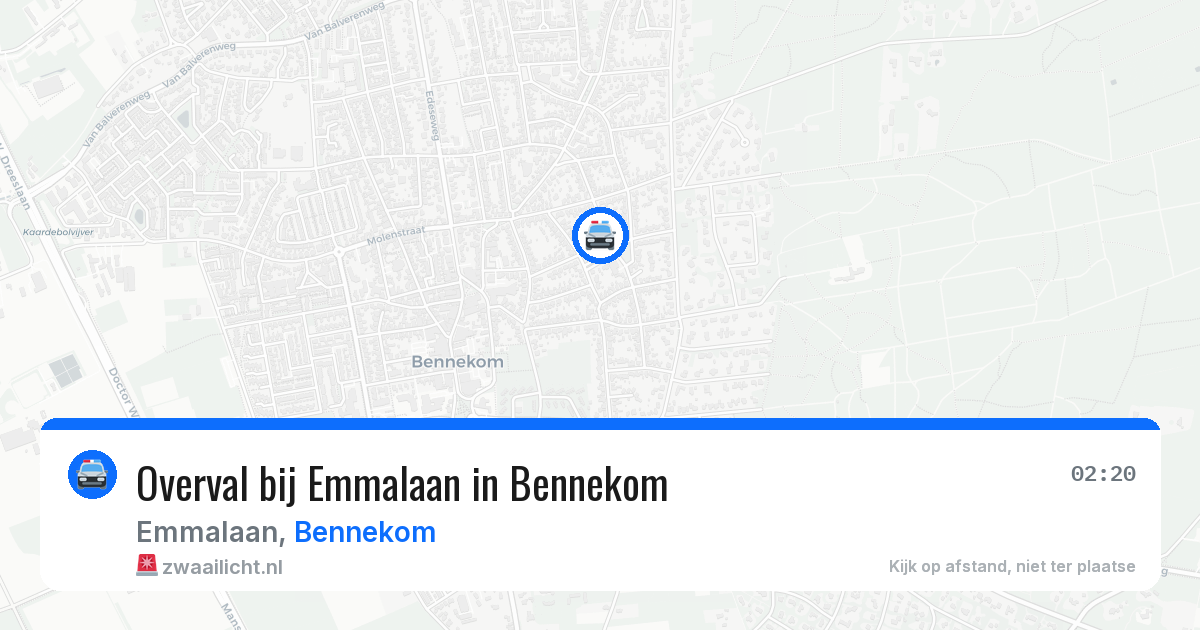 Overval bij Emmalaan in Bennekom — 19 apr 2026