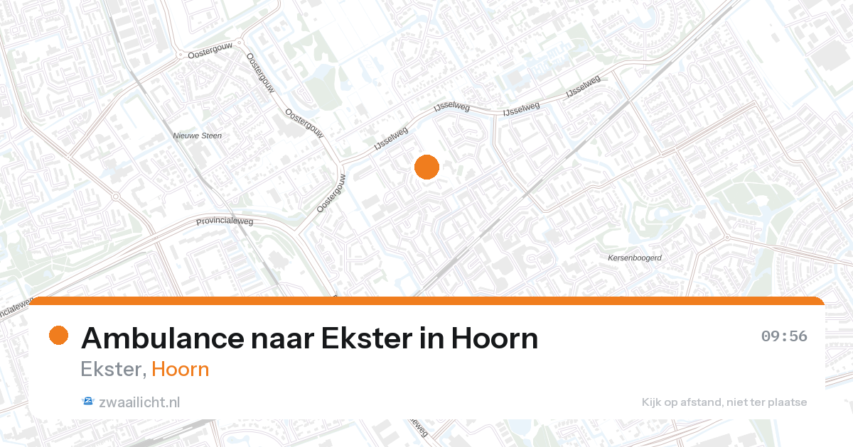 Ambulance naar Ekster in Hoorn — 27 aug 2026