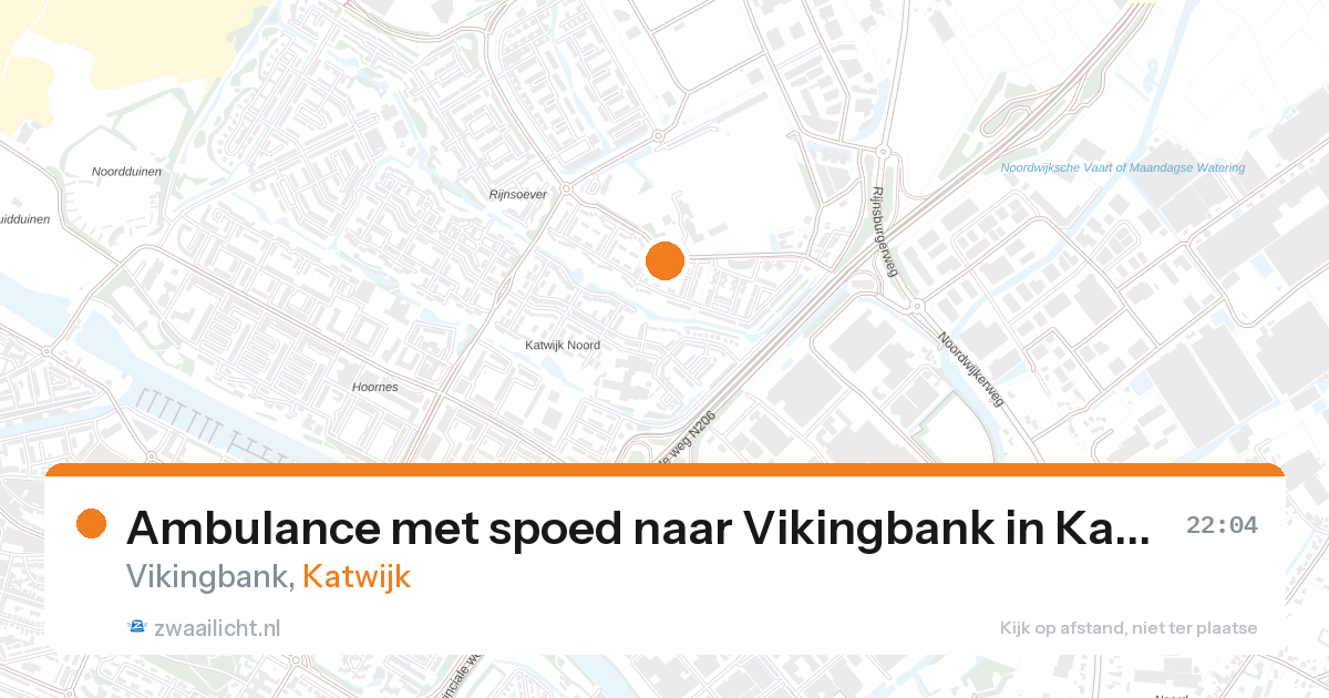 Ambulance met spoed naar Vikingbank in Katwijk — 15 jul 2026