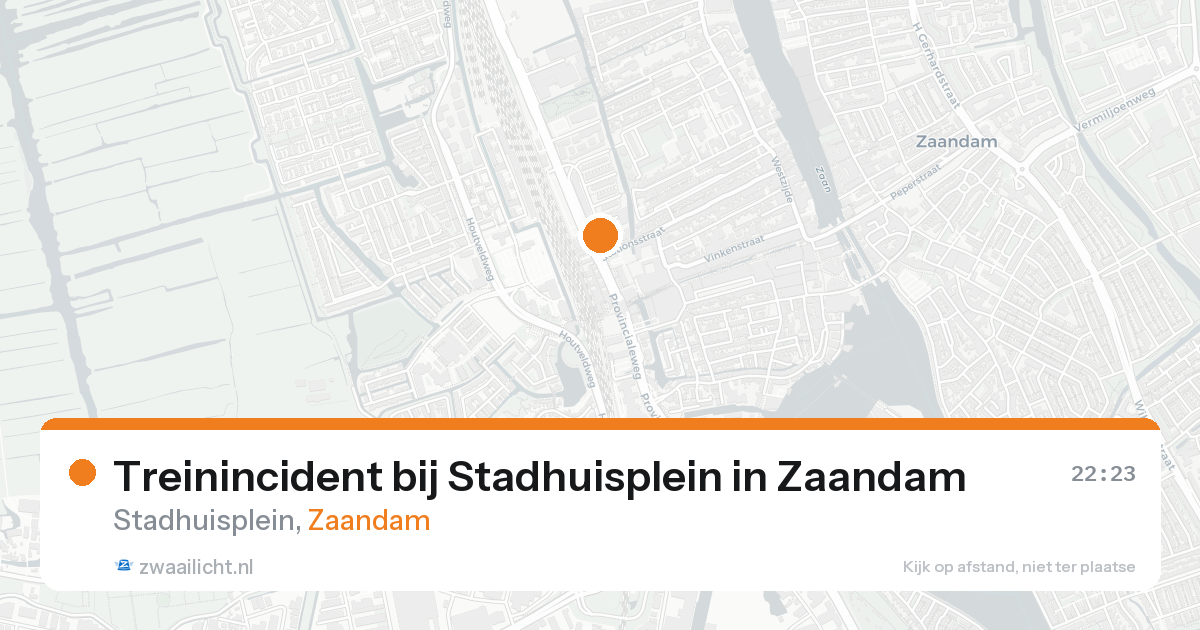 Treinincident bij Stadhuisplein in Zaandam — 18 mei 2026
