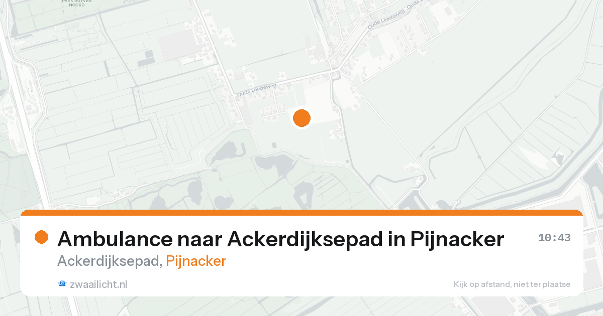 Ambulance naar Ackerdijksepad in Pijnacker — 23 aug 2026