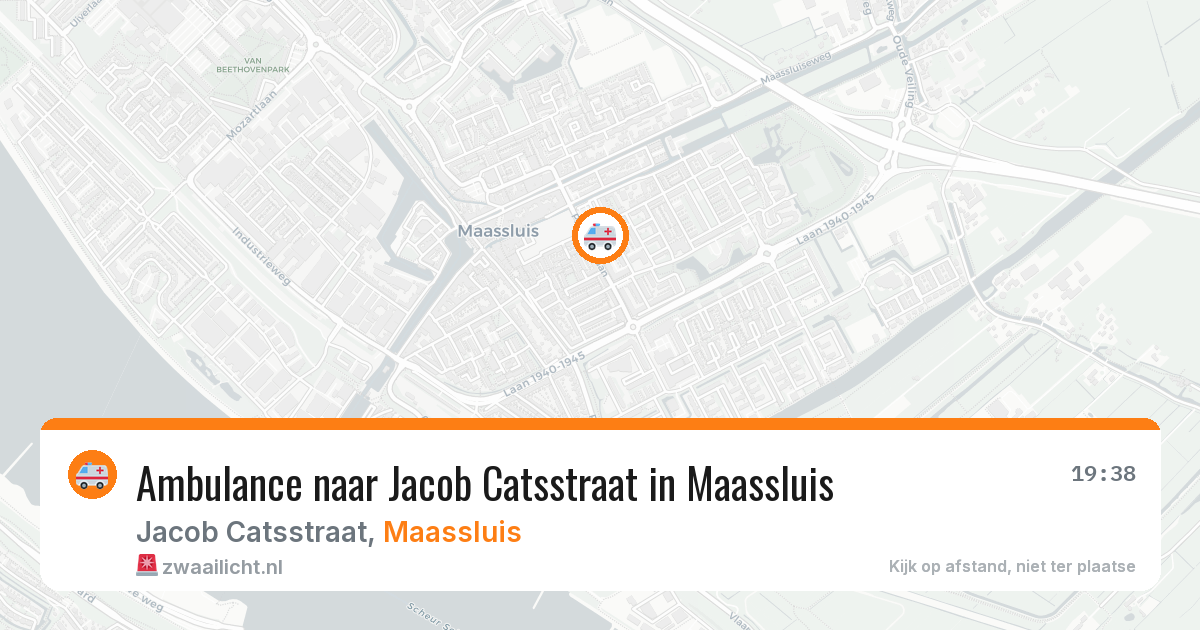 Ambulance naar Jacob Catsstraat in Maassluis — 9 aug 2026
