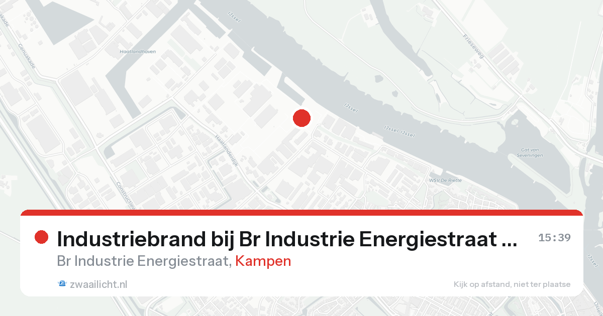 Industriebrand bij Br Industrie Energiestraat in Kampen — 7 feb 2026