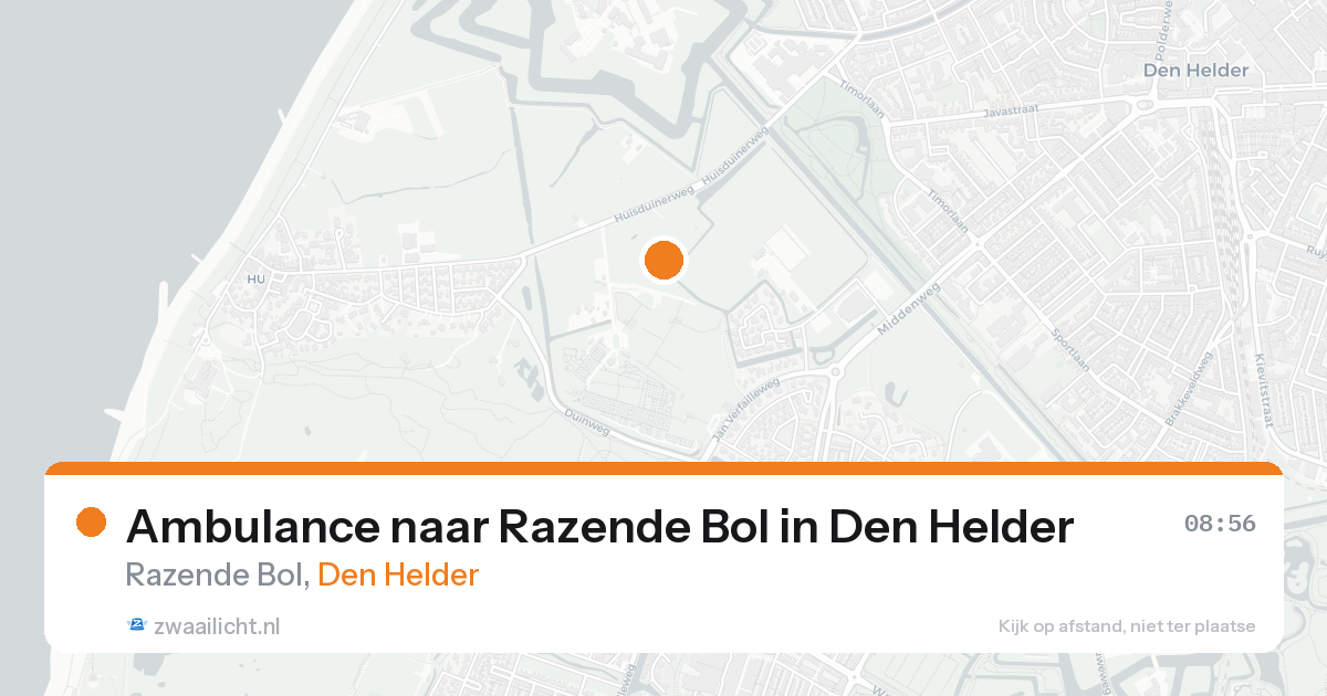 Ambulance naar Razende Bol in Den Helder — 29 mei 2026