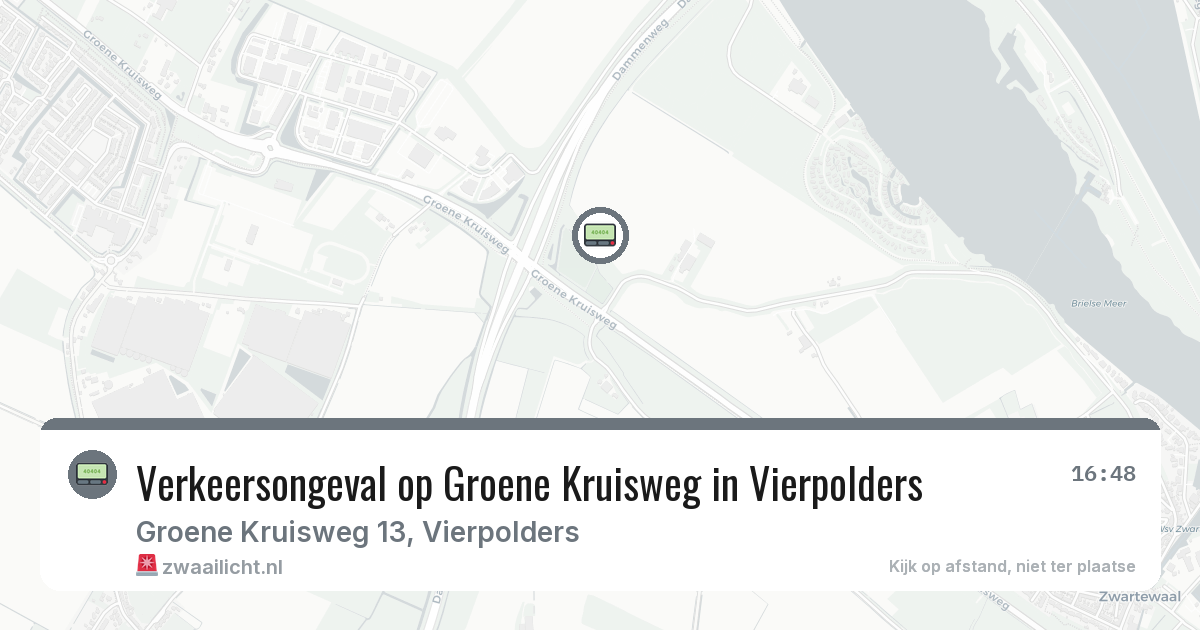 Verkeersongeval op Groene Kruisweg in Vierpolders — 4 feb 2026