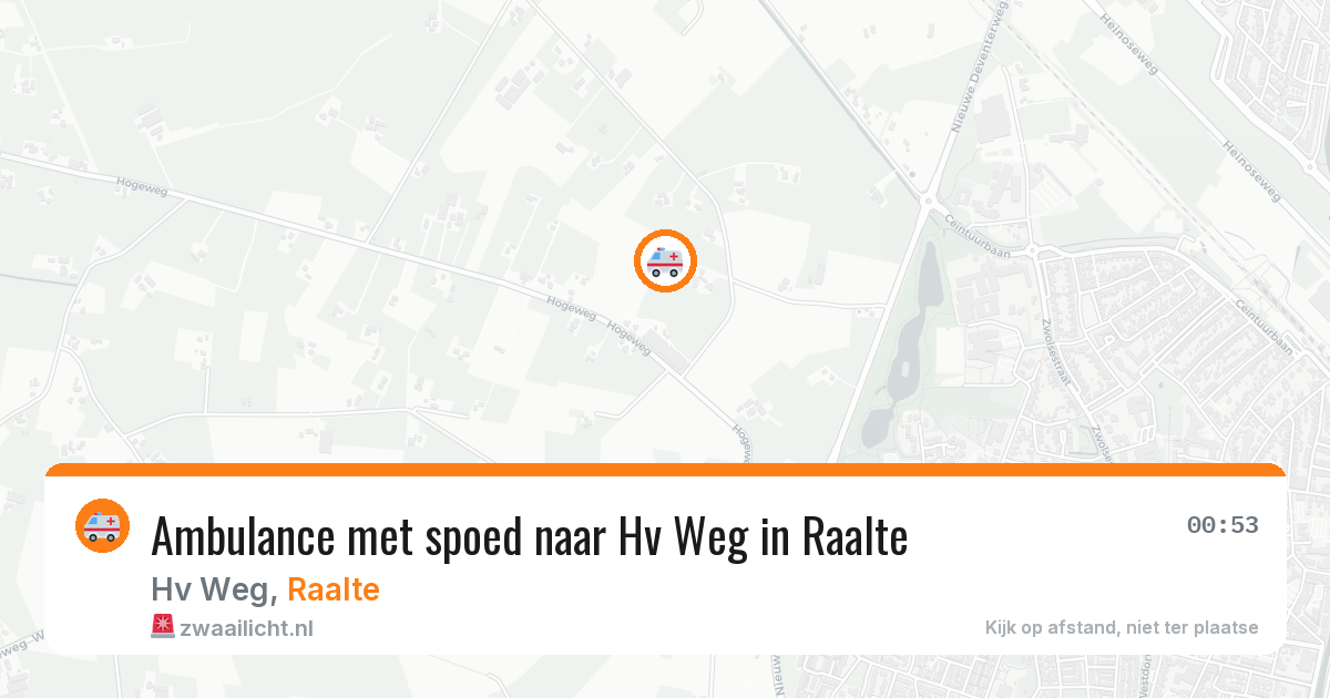 Ambulance met spoed naar Hv Weg in Raalte — 6 jun 2026