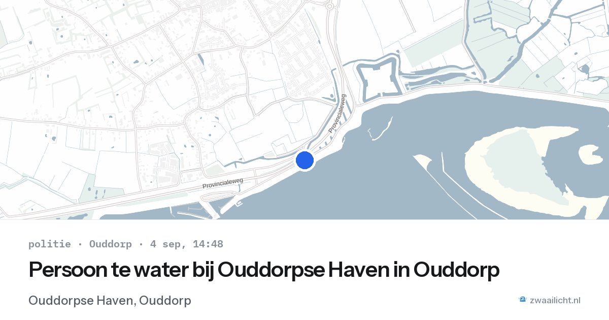 Persoon te water bij Ouddorpse Haven in Ouddorp — 4 sep 2026