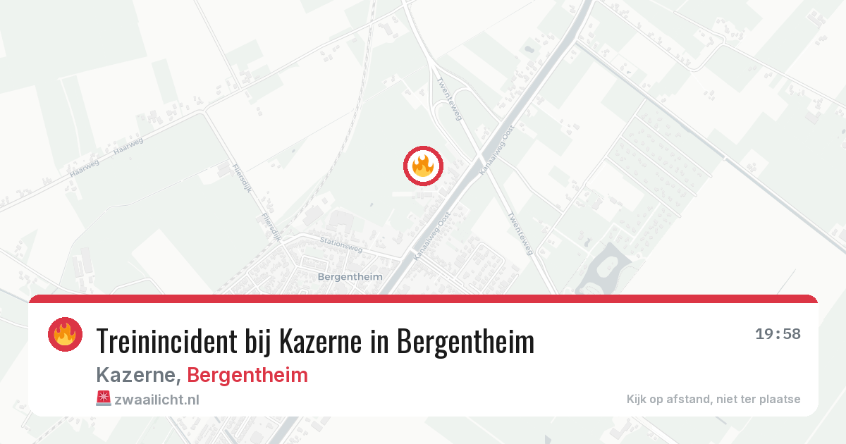 Treinincident bij Kazerne in Bergentheim — 21 feb 2026