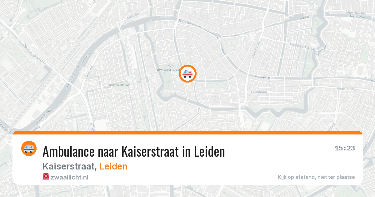 Ambulance naar Kaiserstraat in Leiden — 5 mei 2026