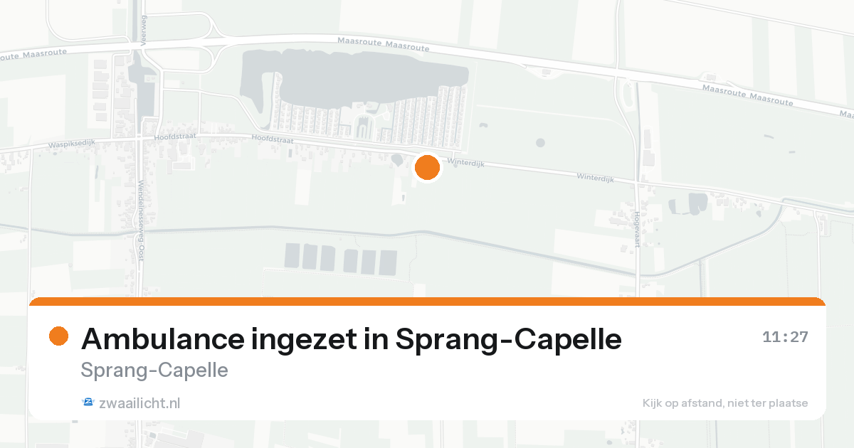 Ambulance ingezet in Sprang-Capelle — 18 aug 2026
