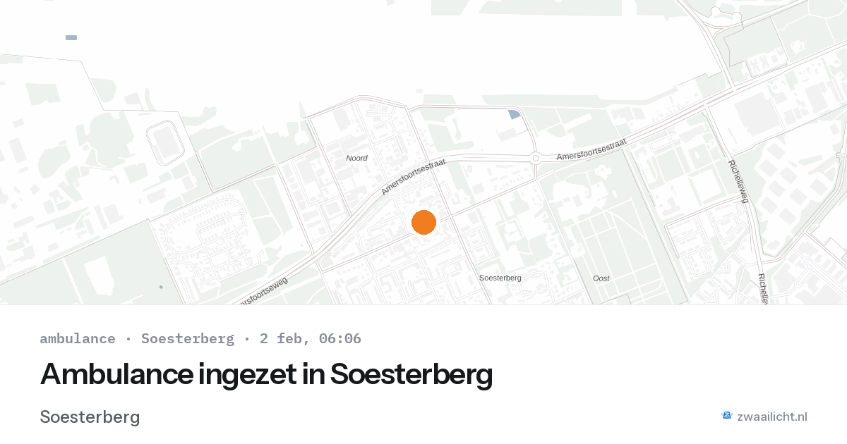 Ambulance ingezet in Soesterberg — 2 feb 2026
