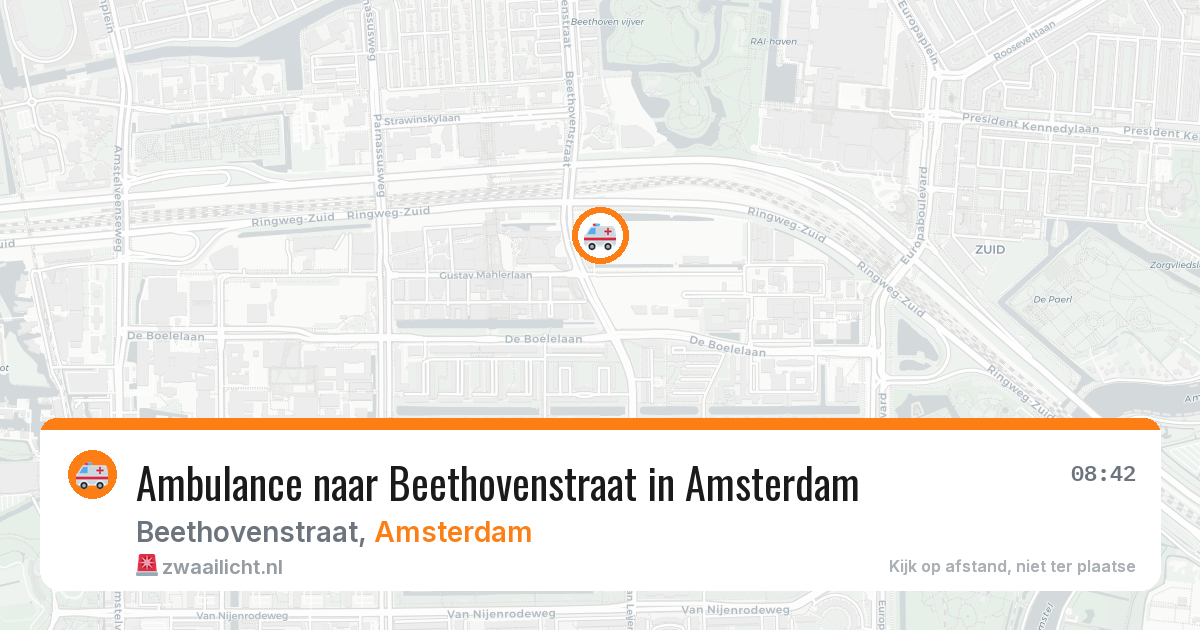Ambulance naar Beethovenstraat in Amsterdam — 27 jun 2026