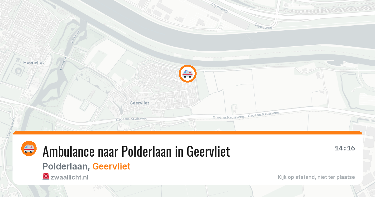 Ambulance naar Polderlaan in Geervliet — 13 apr 2026