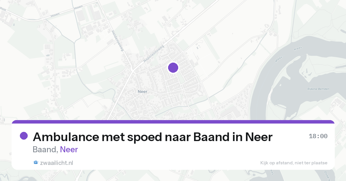 Ambulance met spoed naar Baand in Neer — 10 aug 2026