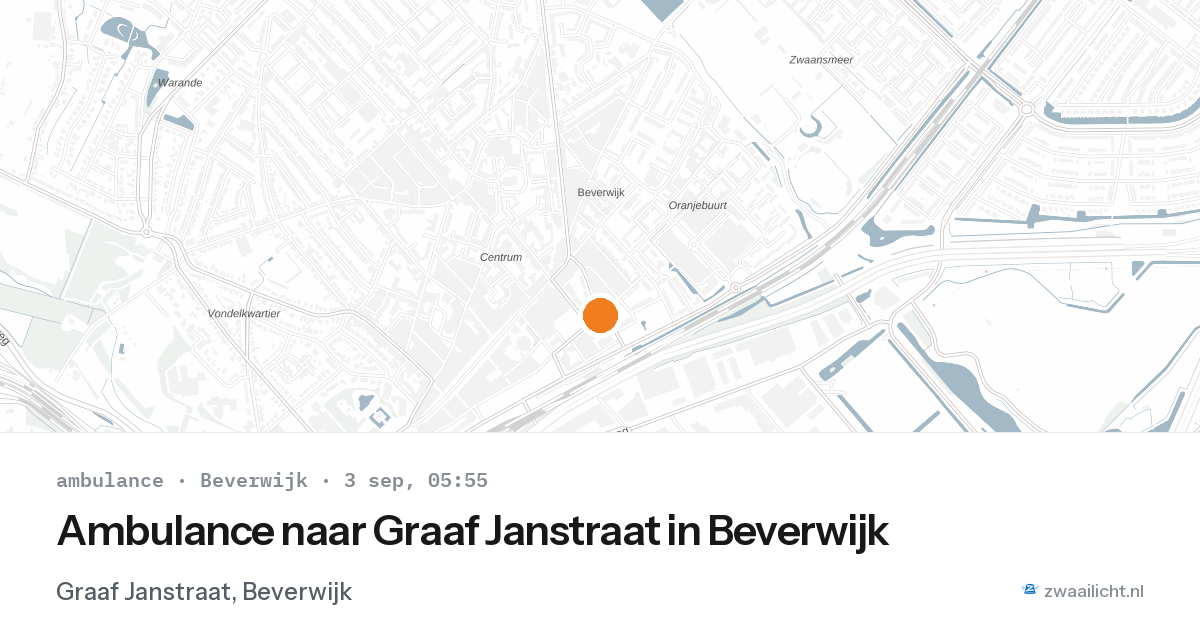Ambulance naar Graaf Janstraat in Beverwijk — 3 sep 2026