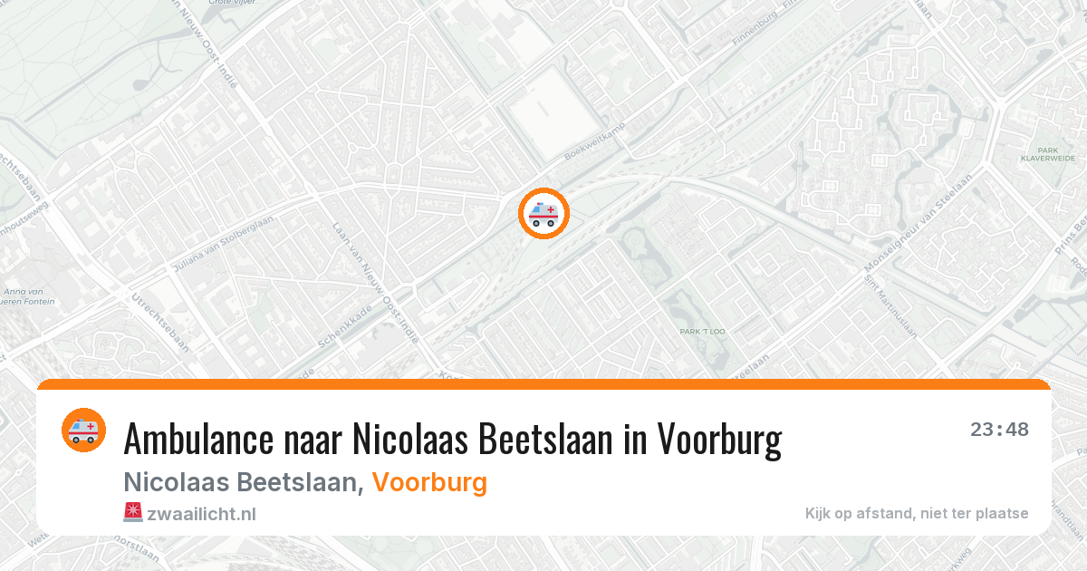 Ambulance naar Nicolaas Beetslaan in Voorburg — 1 jul 2026