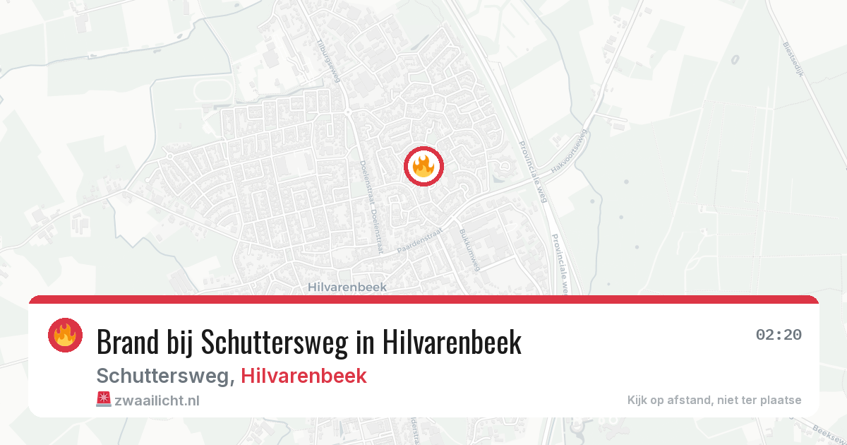 Brand bij Schuttersweg in Hilvarenbeek — 28 jun 2026