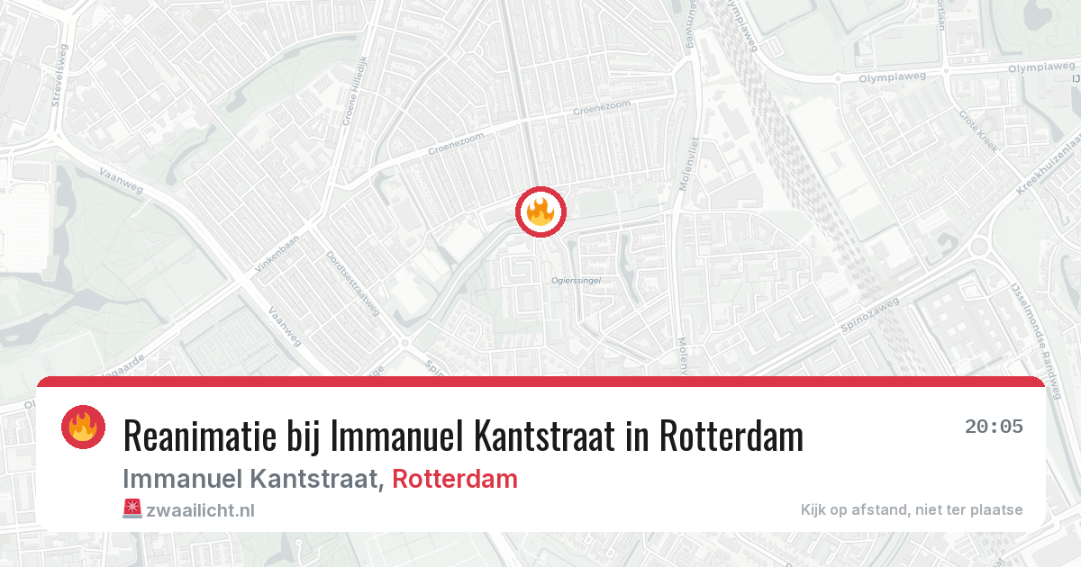 Reanimatie bij Immanuel Kantstraat in Rotterdam — 30 mrt 2026