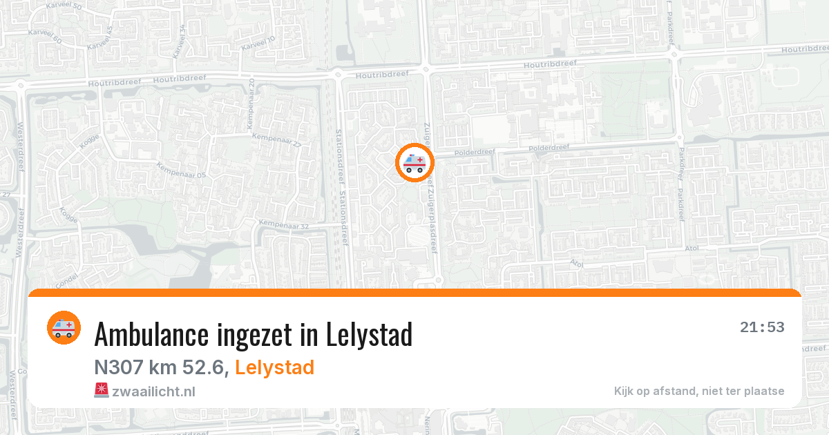 Ambulance ingezet in Lelystad — 14 apr 2026 | 🚨 Zwaailicht.nl