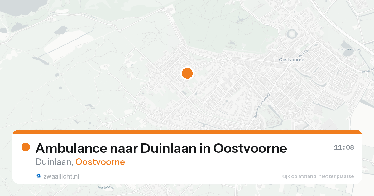 Ambulance naar Duinlaan in Oostvoorne — 3 jul 2026
