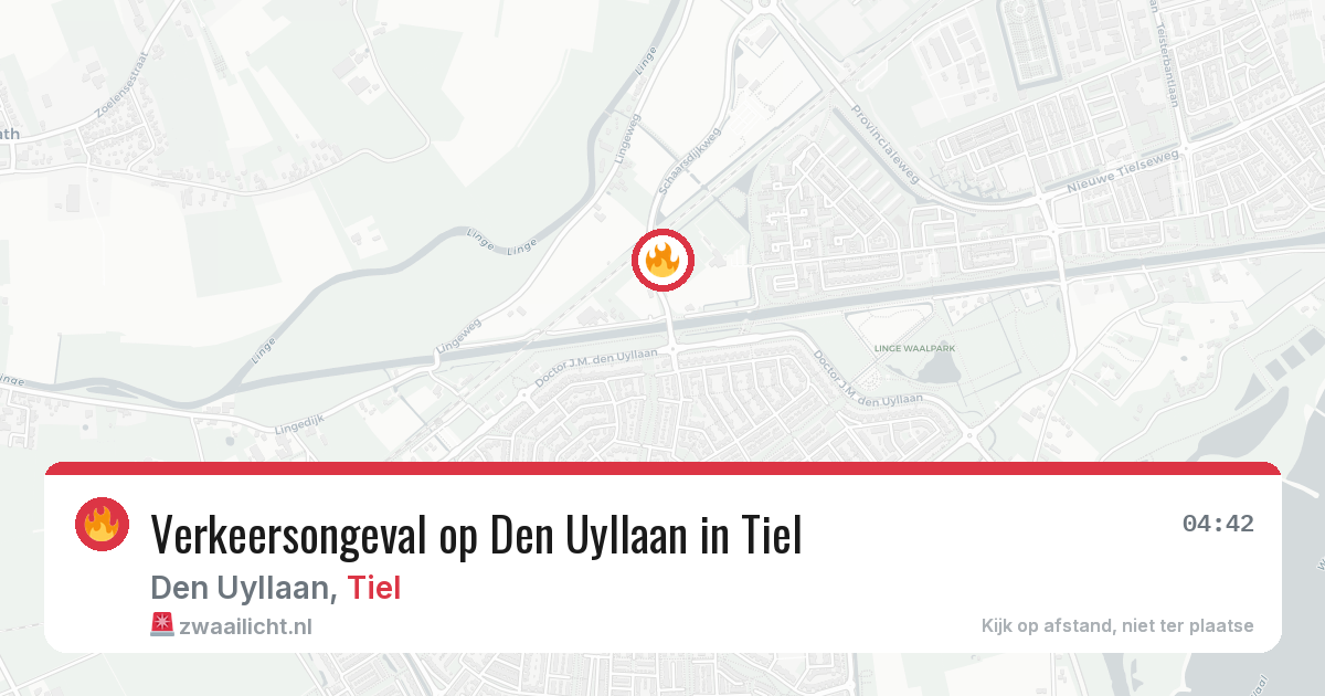 Verkeersongeval op Den Uyllaan in Tiel — 19 mei 2026