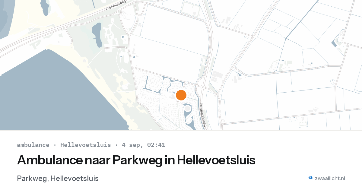 Ambulance naar Parkweg in Hellevoetsluis — 4 sep 2026