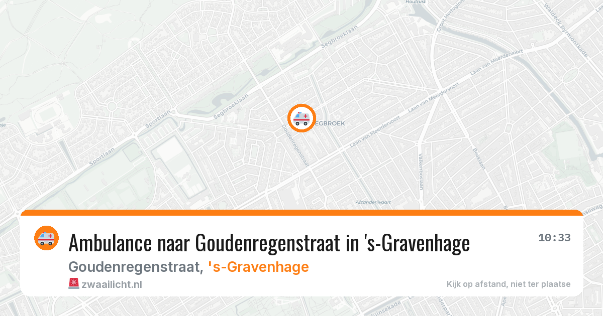 Ambulance naar Goudenregenstraat in 's-Gravenhage — 24 mrt 2026