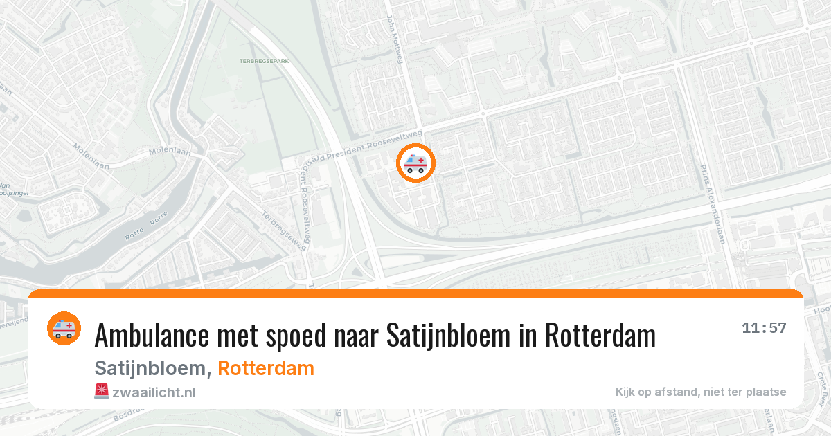 Ambulance met spoed naar Satijnbloem in Rotterdam — 19 mrt 2026