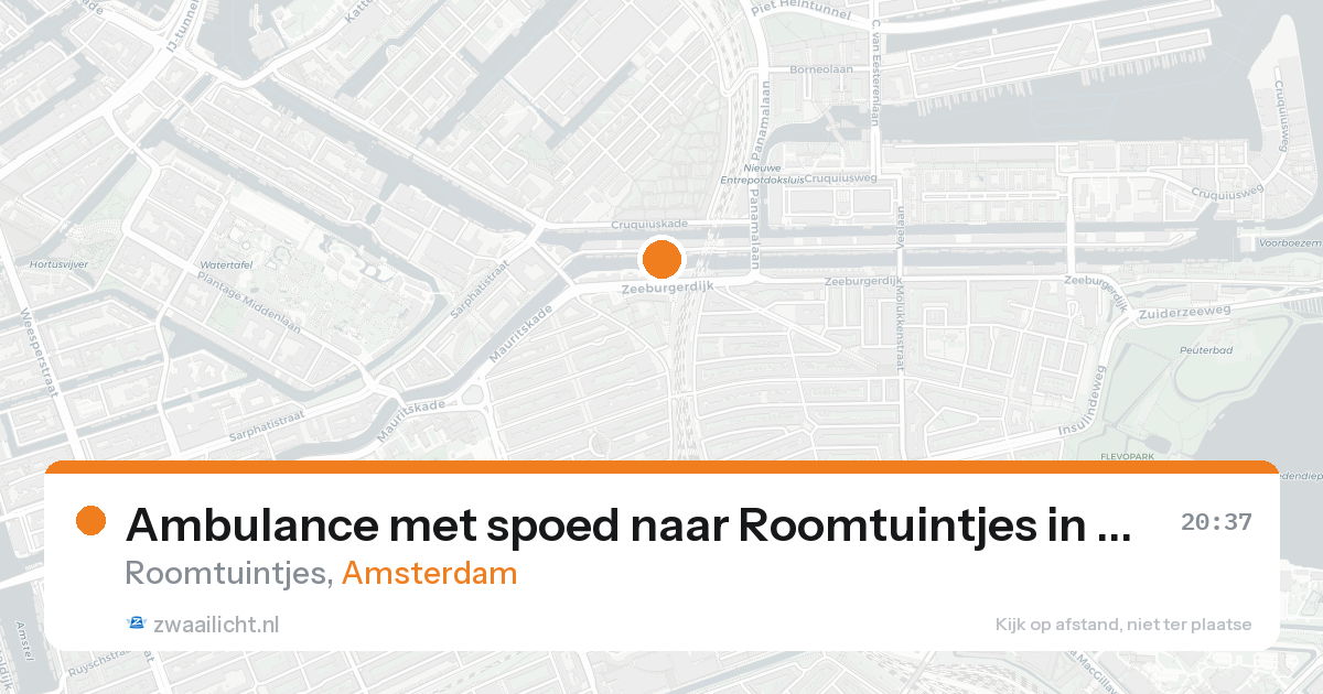 Ambulance met spoed naar Roomtuintjes in Amsterdam — 7 feb 2026