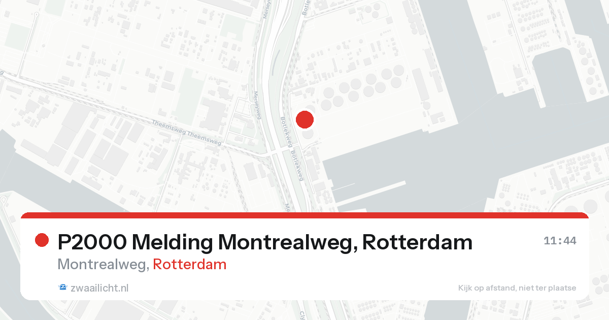 P2000 Melding Montrealweg, Rotterdam — 19 aug 2026